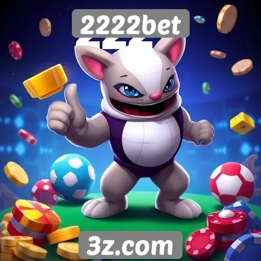 Variedade de jogos disponíveis no 2222bet